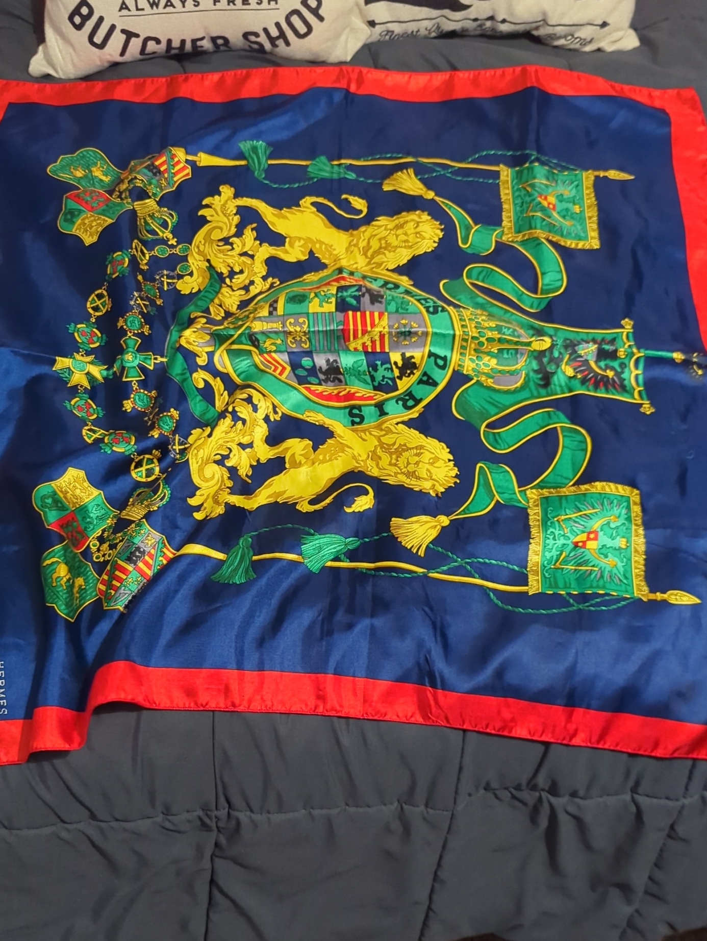 Authentic Hermes Silk Scarf Made In France Authentic Hermes Silk Scarf Made In France